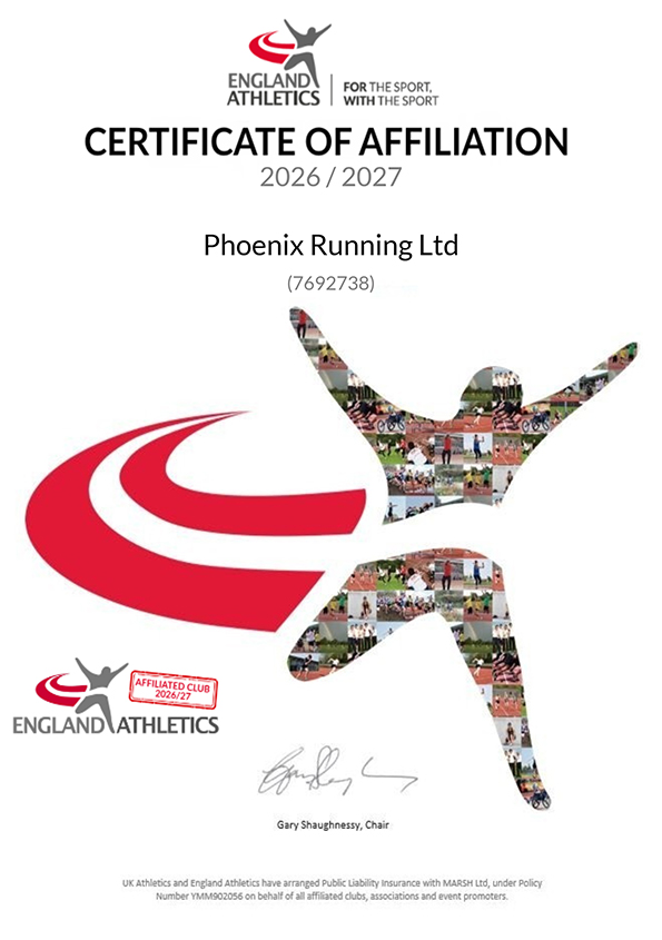 Phoenix Running Ltd - EA Affiliate Certificate